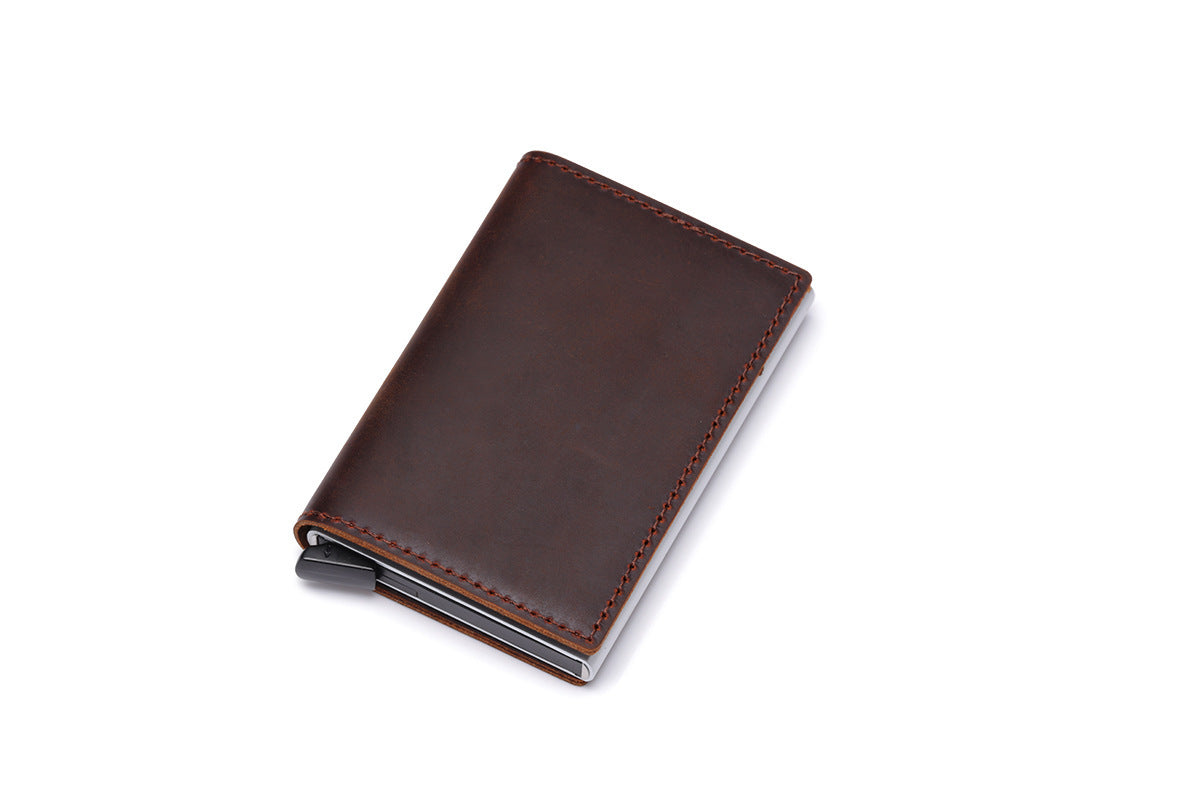 Leather Aluminum Card Case