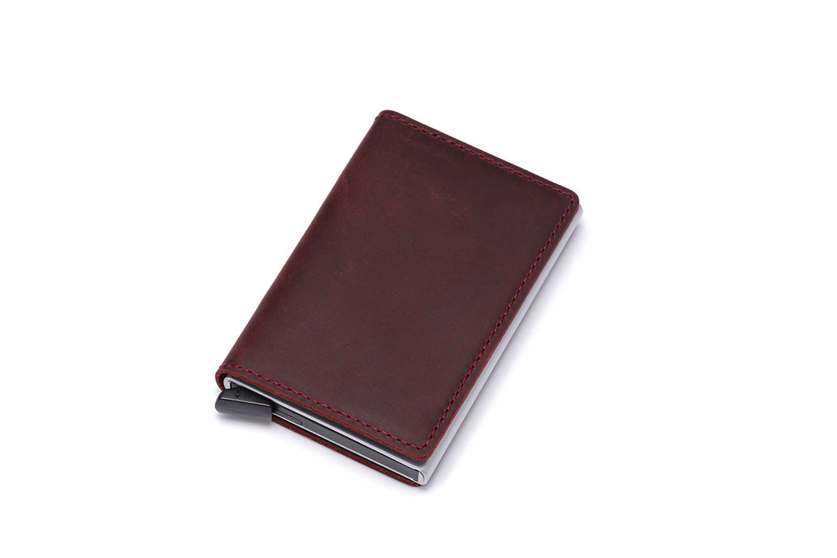 Leather Aluminum Card Case