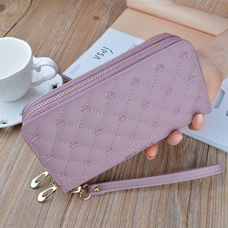 Reverie Roots Double Zipper Handbag