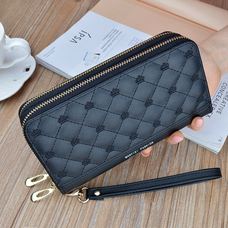 Reverie Roots Double Zipper Handbag