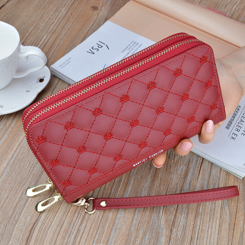 Reverie Roots Double Zipper Handbag