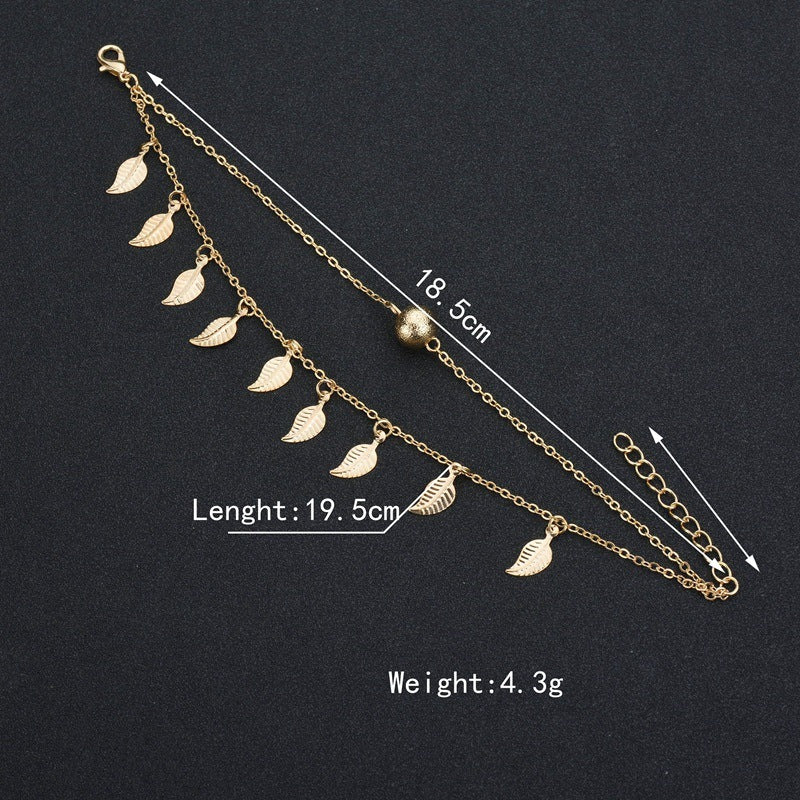 Early Mornings Tassel Anklet
