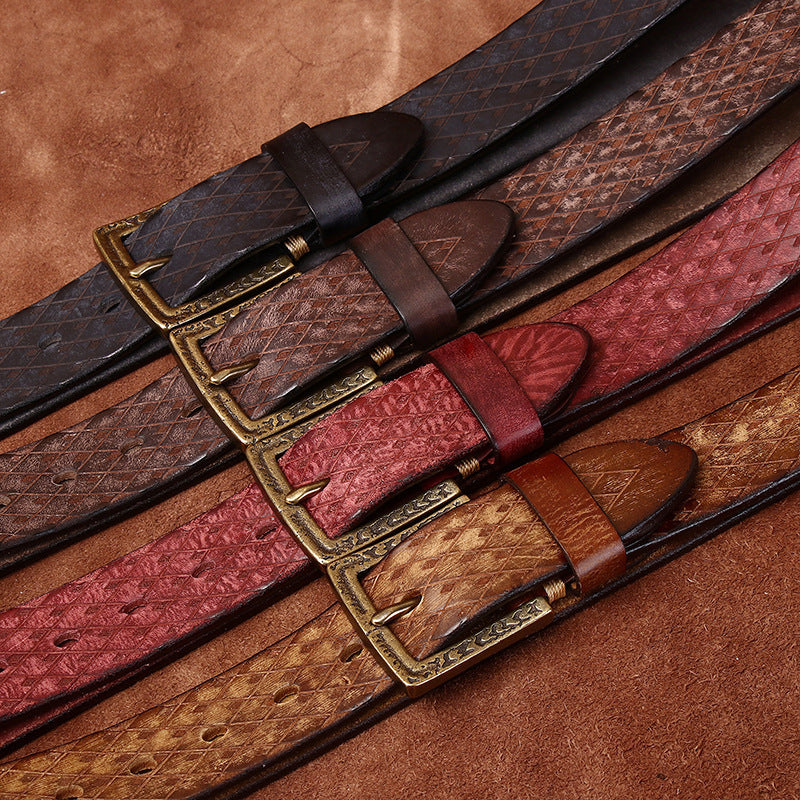 The Ashford Original Diamond Carved Men's Belt