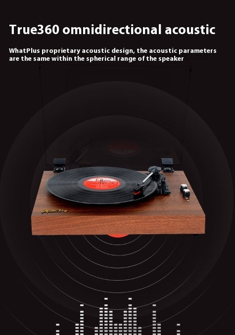 Vinyl Record Player Retro Bluetooth Audio Integrated Old-fashioned Phonograph Disc Piezoelectric
