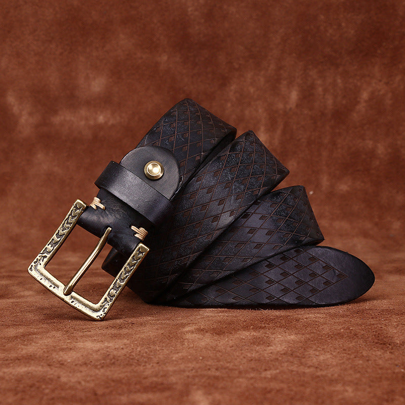 The Ashford Original Diamond Carved Men's Belt