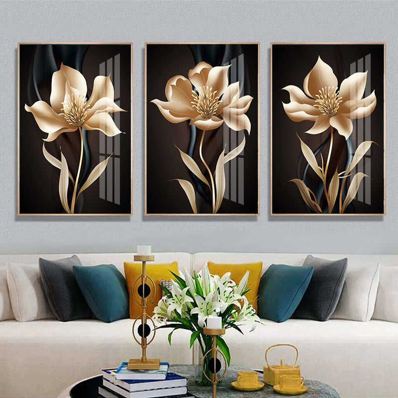 Golden Bloom Canvas
