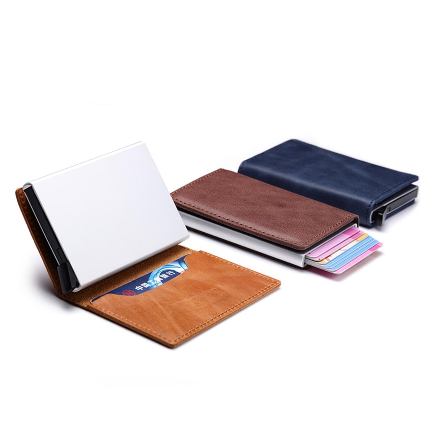 Leather Aluminum Card Case