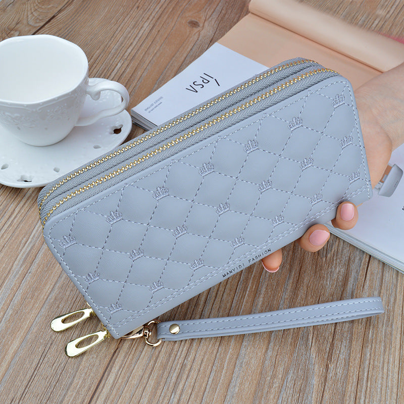 Reverie Roots Double Zipper Handbag