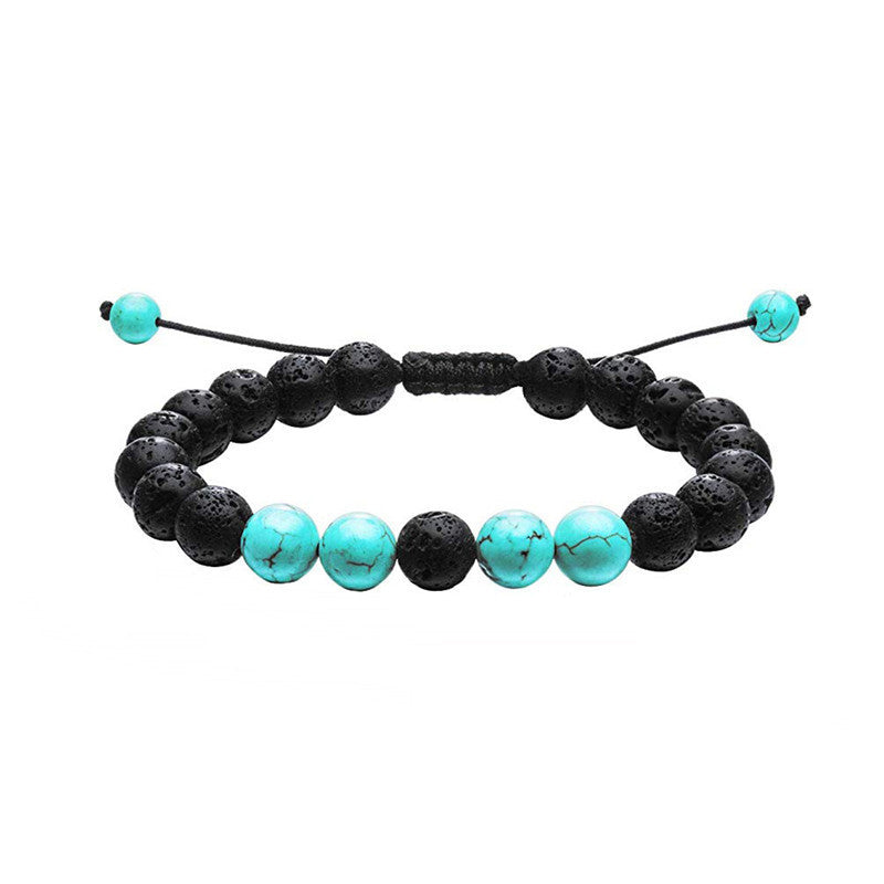 Tiger Eye Matte Black Agate Beads Bracelet