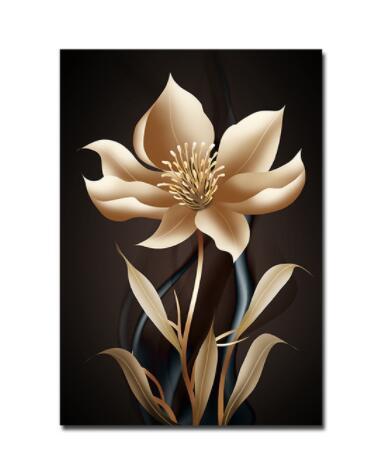 Golden Bloom Canvas