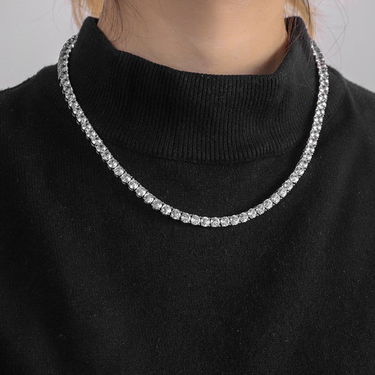 Titans Link 4mm Moissanite Tennis Chain