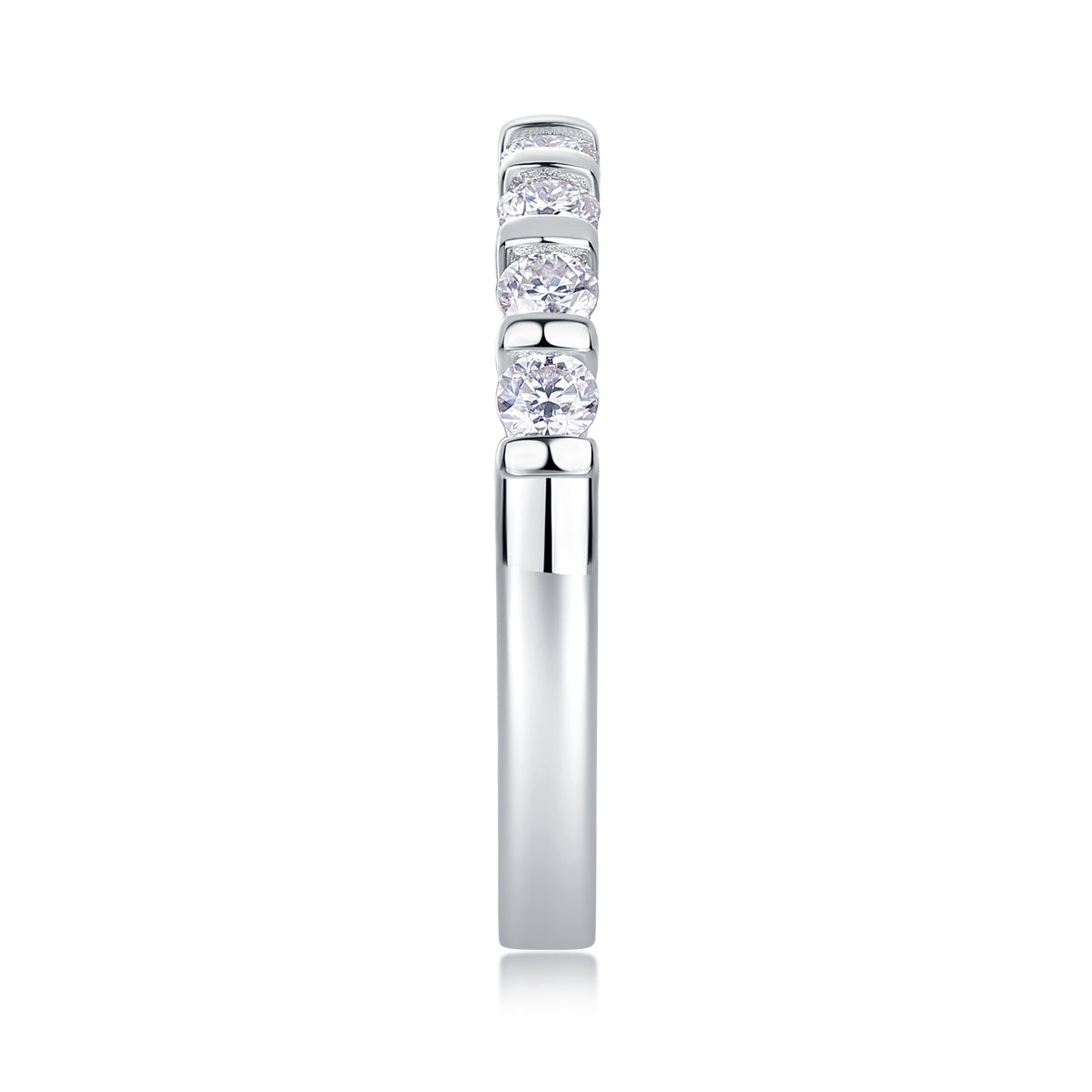 Aurelia Moissanite Diamond Silver Ring
