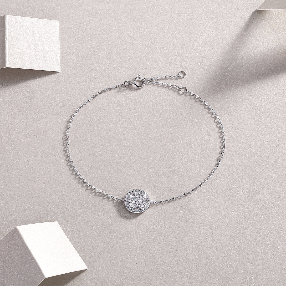 Luminara moissanite Diamond 925 Silver Bracelet