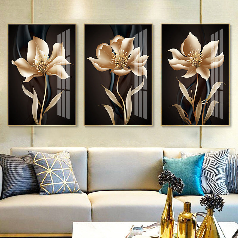 Golden Bloom Canvas