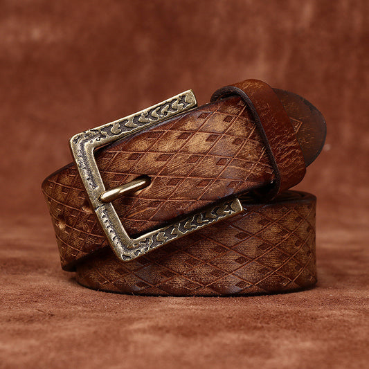 The Ashford Original Diamond Carved Men's Belt