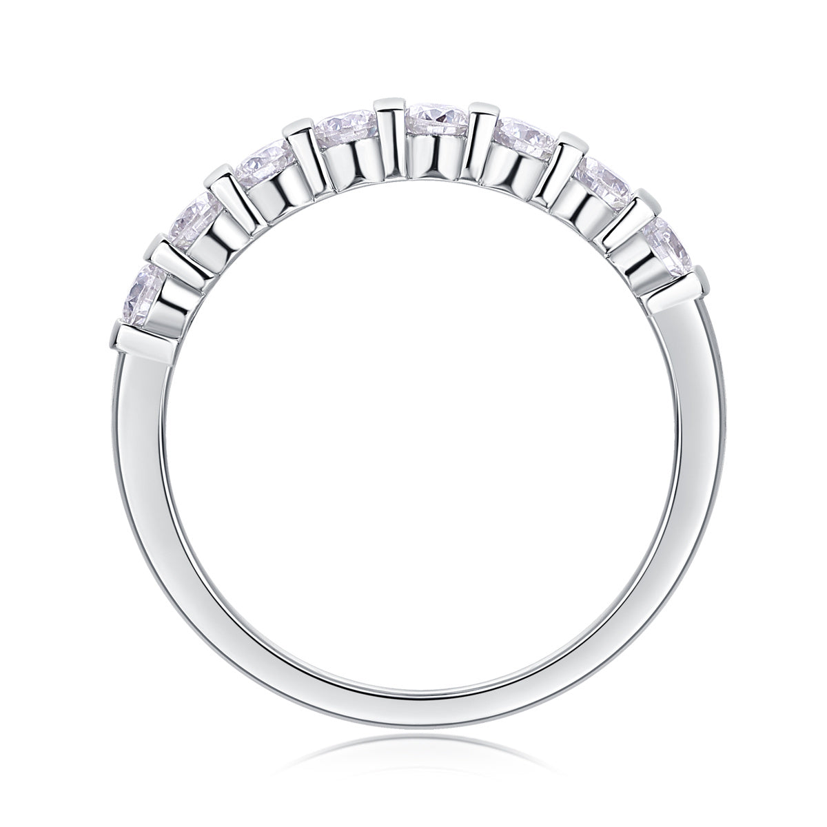 Aurelia Moissanite Diamond Silver Ring