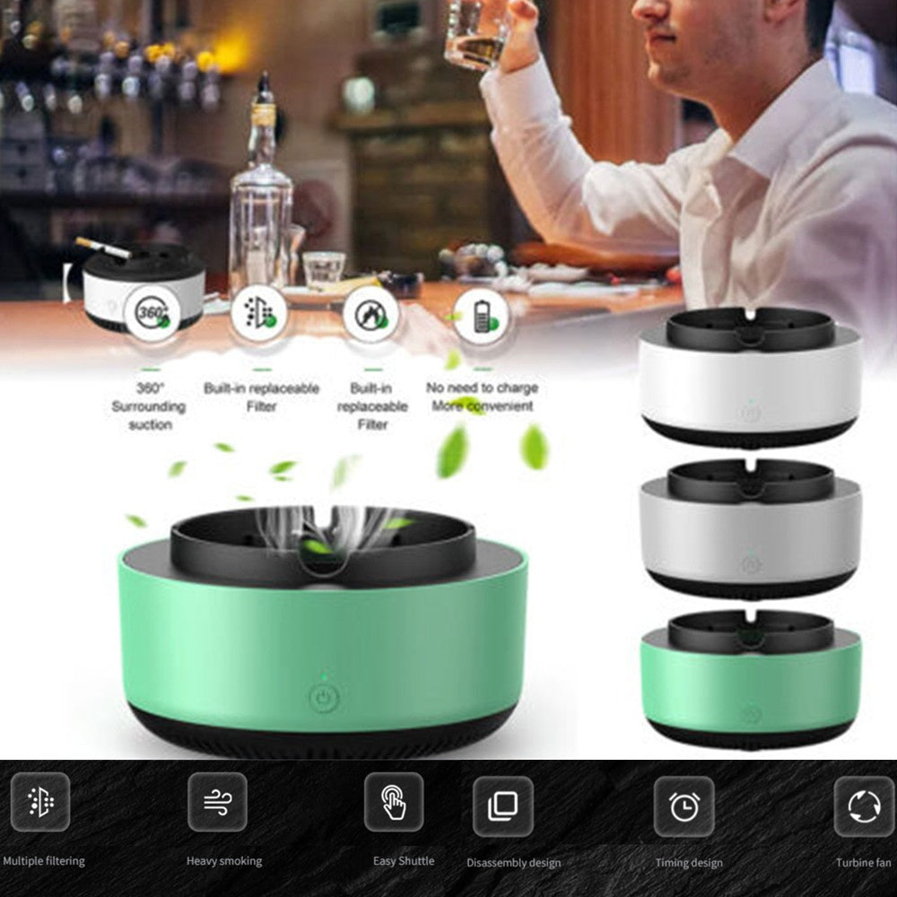 Automatic Smoke Removal Air Purification Ashtray
