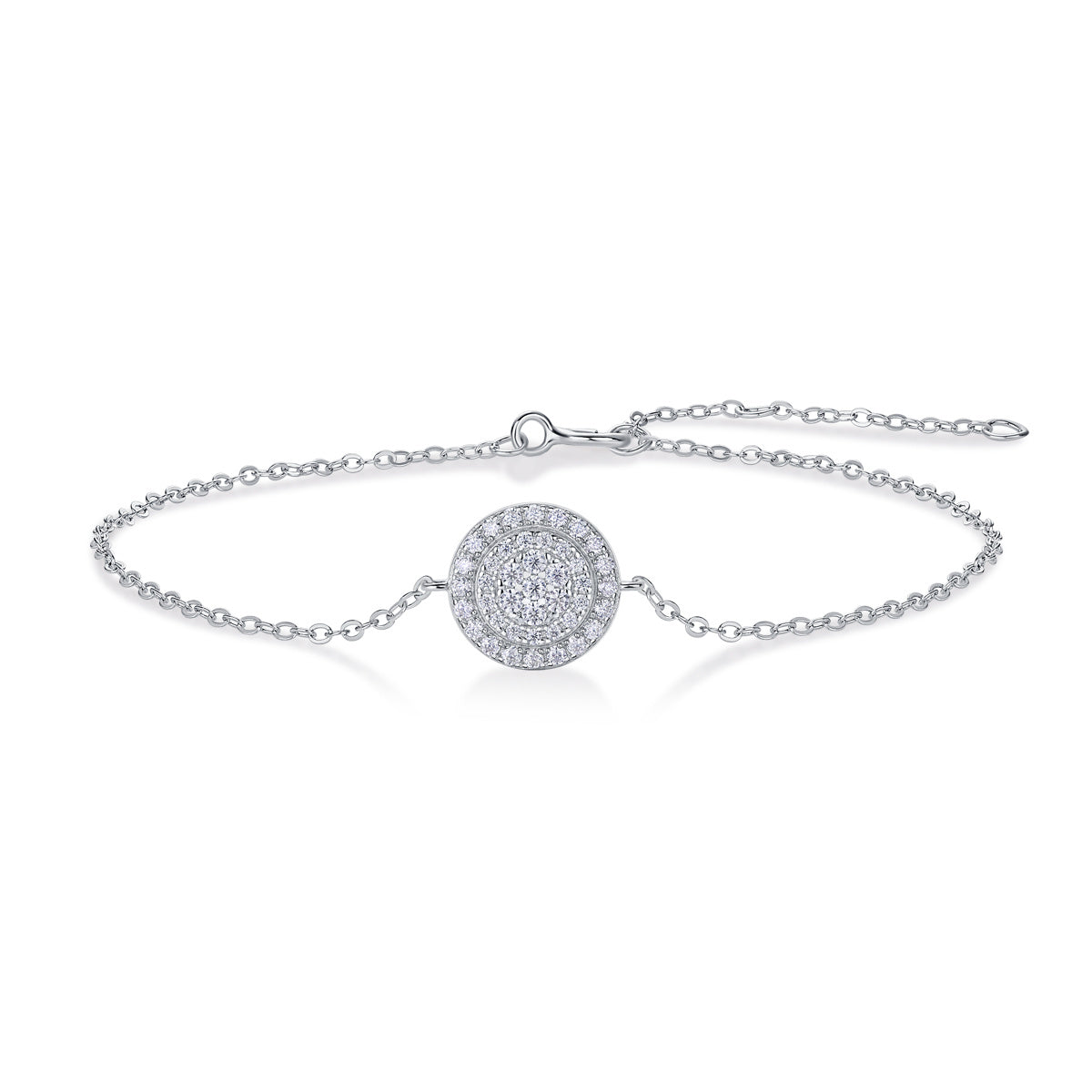 Luminara moissanite Diamond 925 Silver Bracelet