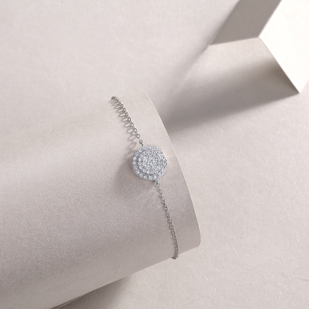 Luminara moissanite Diamond 925 Silver Bracelet