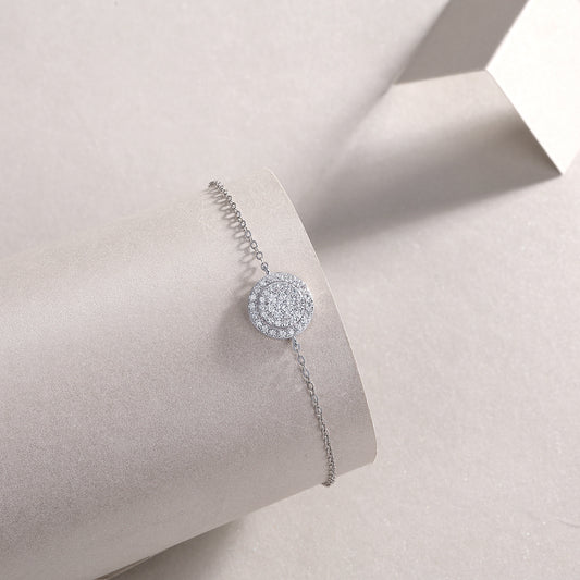 Luminara moissanite Diamond 925 Silver Bracelet