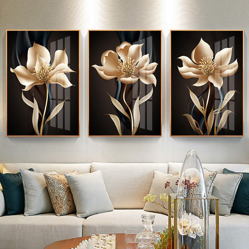 Golden Bloom Canvas