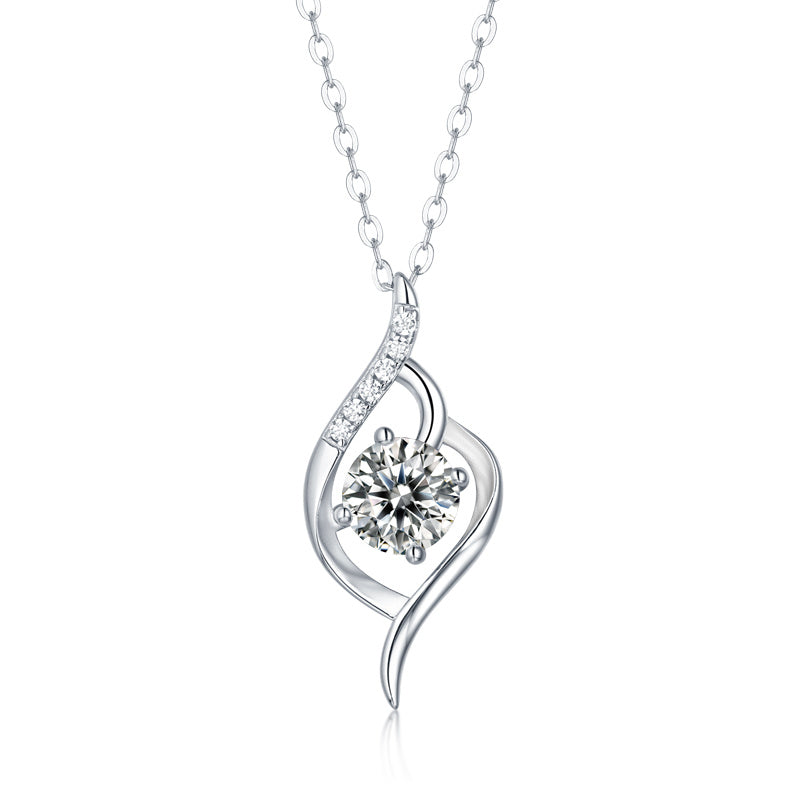 Amour Moissanite Diamond Pendant Necklace