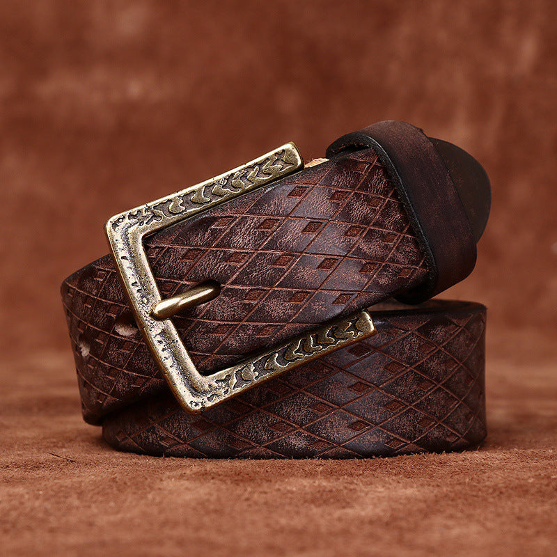 The Ashford Original Diamond Carved Men's Belt