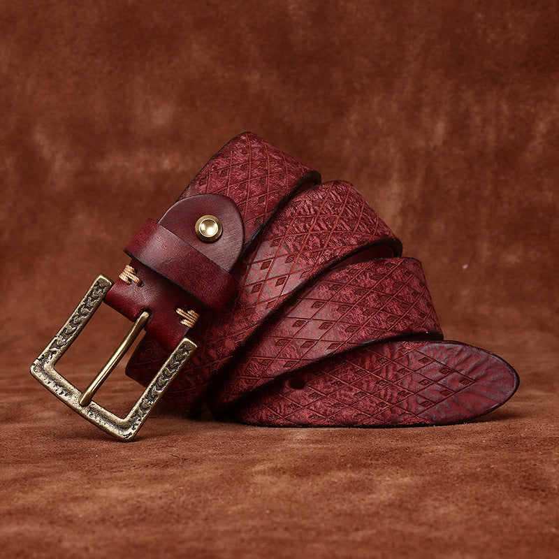 The Ashford Original Diamond Carved Men's Belt