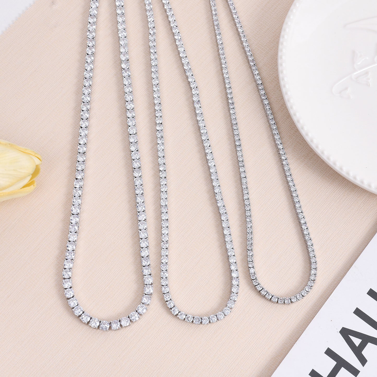 Titans Link 4mm Moissanite Tennis Chain