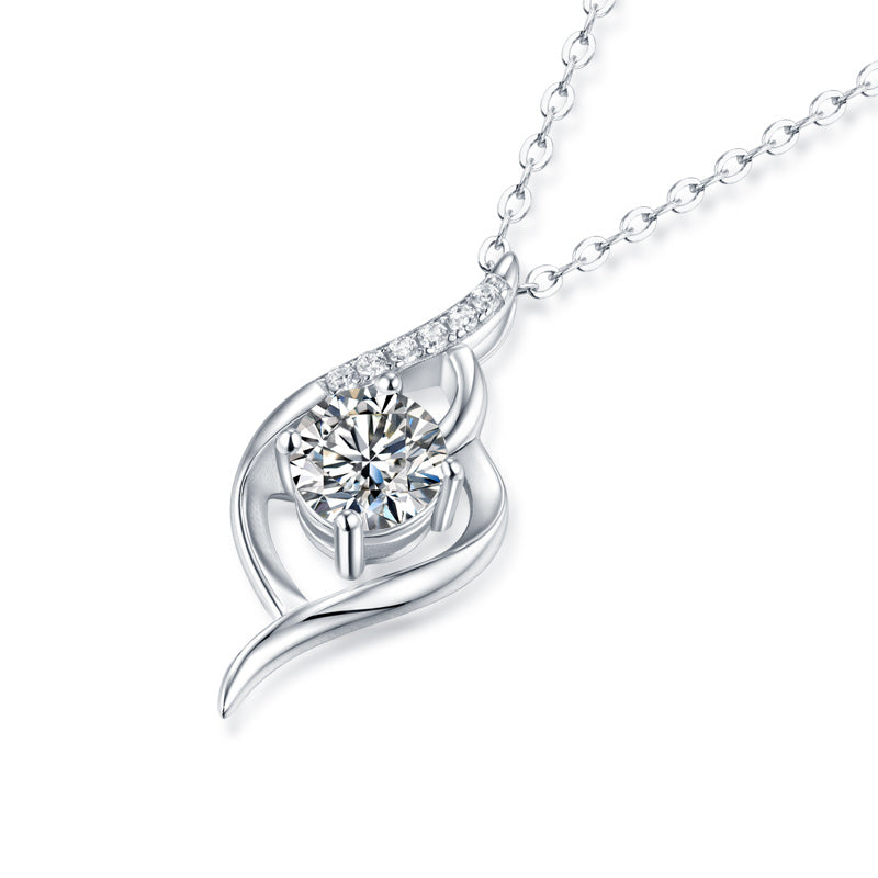 Amour Moissanite Diamond Pendant Necklace