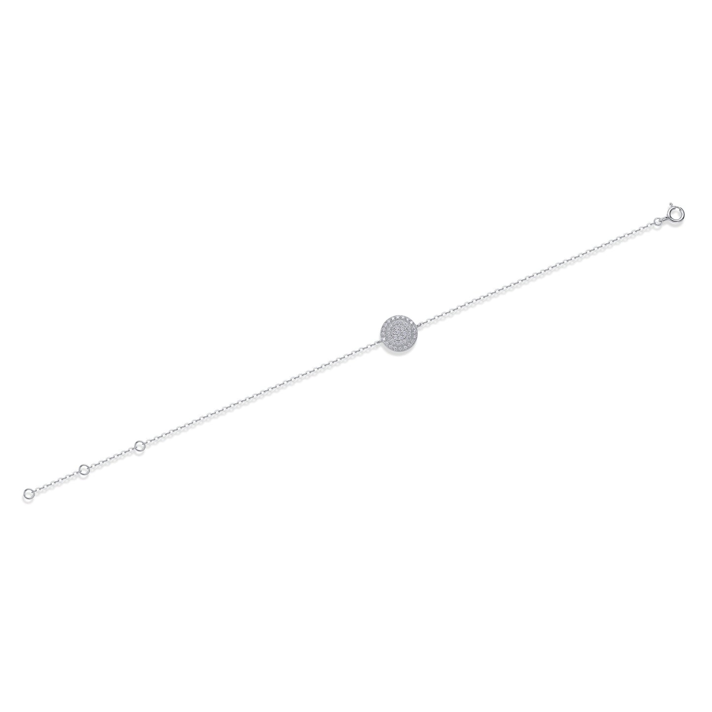 Luminara moissanite Diamond 925 Silver Bracelet
