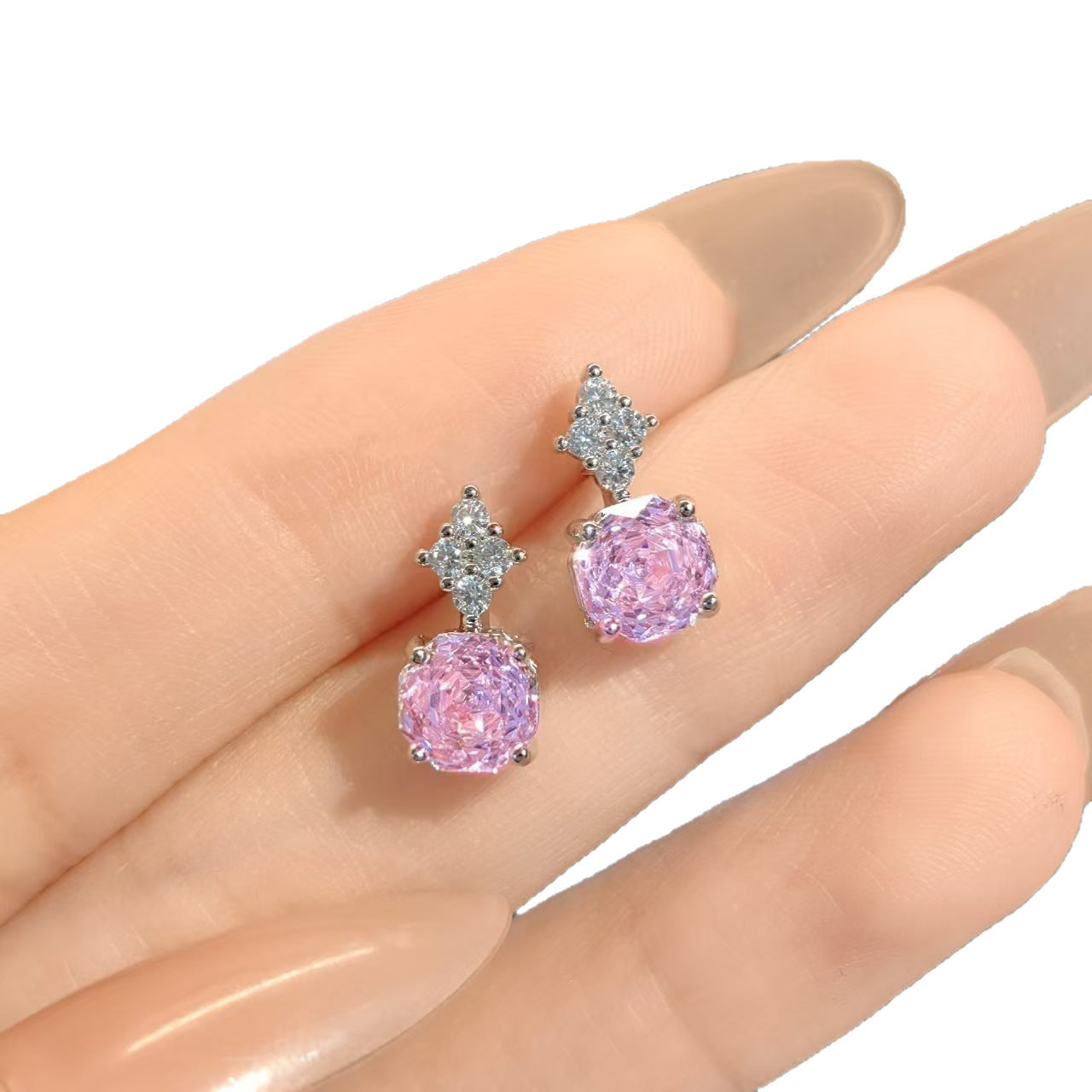 Eternal Blossom Moissanite Diamond Necklace set