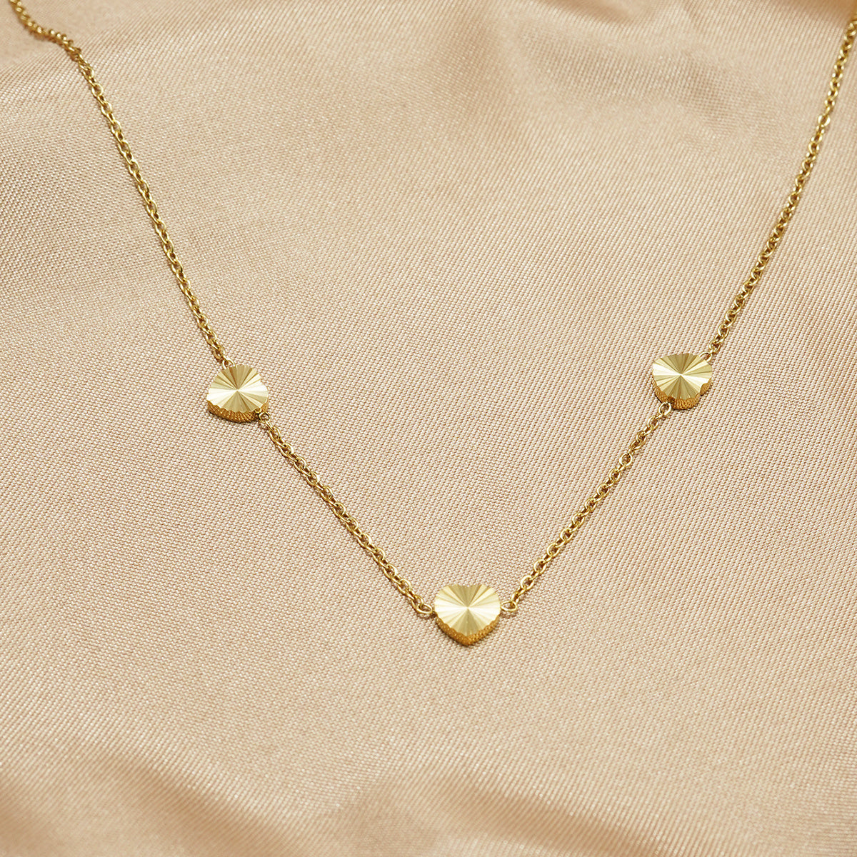 Twilight SET 18K Gold Plated Heart Necklace & EarringS